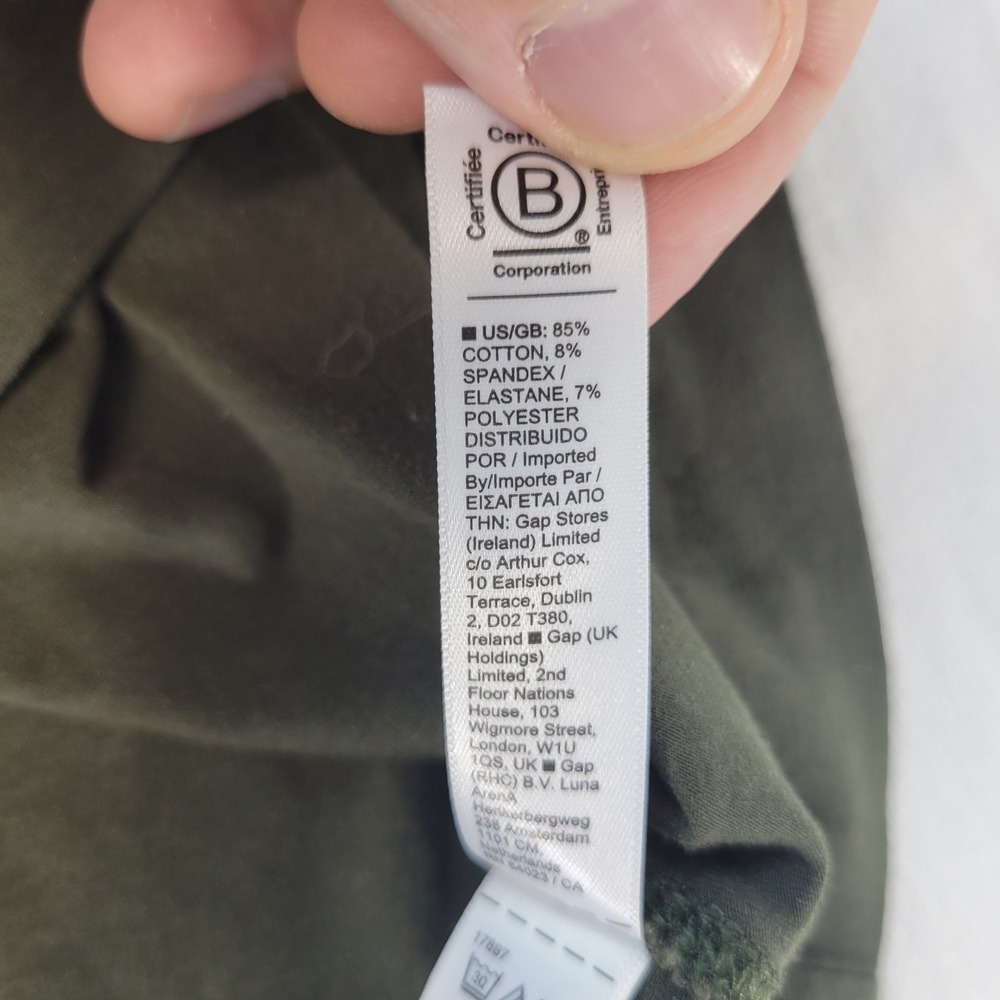 Athleta Essential Scoop Neck Tee Womens Large Green Activewear Short Sleeve - Picture 4 of 8